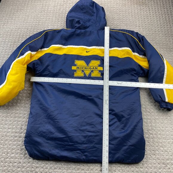 Vintage Nike Michigan Wolverines Coat Large L Team 2000s NCAA College Jacket - Picture 14 of 16